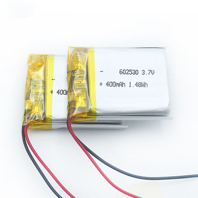 Батарея умного полимера лития Lipo 3.7v 450mah дозора 602530 перезаряжаемые