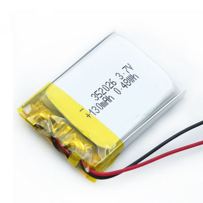 батарея дозора SGS CE батареи полимера 130mAh 352026 Lipo электрическая