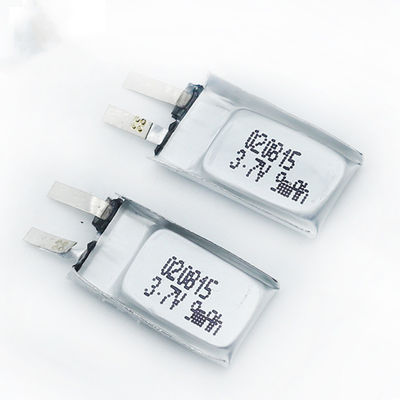 Батарея 6mAh полимера ISO14001 020815 3,7 v Li к 9mAh