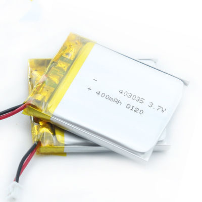Батарея Lipo большой емкости батареи 0.1A-5A 403035 полимера лития безопасности плоская