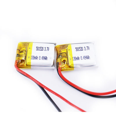 батарея 501520 130mah полимера 0.2C ультра тонкая небольшая 3,7 v Li для GPS