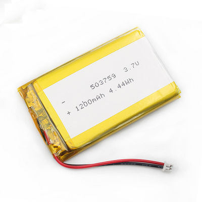 5.0*37*61mm батарея ISO9001 полимера 503759 1200mah Lipo