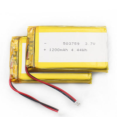 5.0*37*61mm батарея ISO9001 полимера 503759 1200mah Lipo