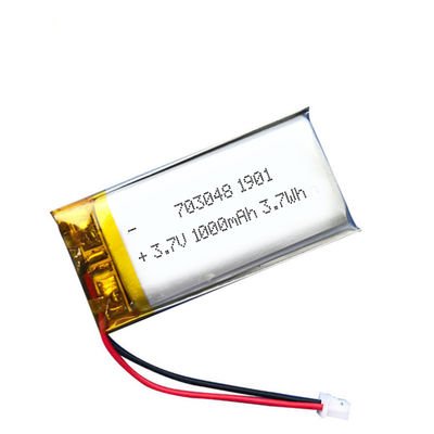 Cyclelife 7.0mm батареи Nmc иона MSDS 703049 1000mah Li длинный толщиной