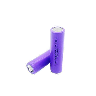 Тест батареи 3.7v 2000mah 7.4wh 100% иона трутней пурпурный 50g цилиндрический Li полный
