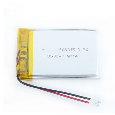 603045 батарея полимера 3.7V 850mAh перезаряжаемые Li для GPS