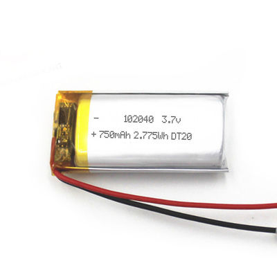 Батарея полимера 102040 перезаряжаемые Li