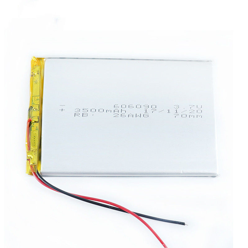 батарея полимера 3.7v 4000mah 606090 перезаряжаемые Li для банка силы